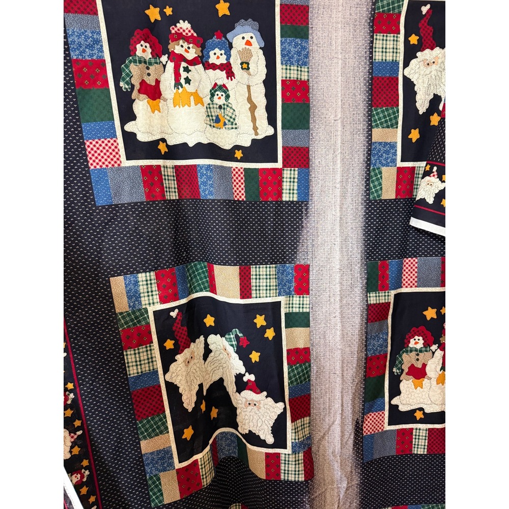 Leslie Beck VIP Fabrics Cranston Print Works Christmas Santa 5.75 Yards FLAWED